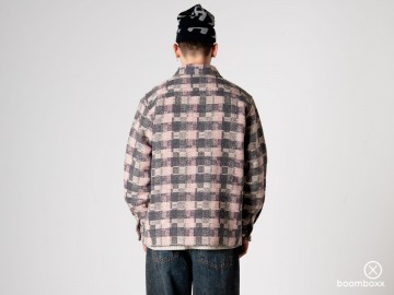 Woodbird wbglixto structure shirt grey brown 2536 702 fotoshoot 3