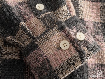 Woodbird wbglixto structure shirt grey brown 2536 702 zoom stof