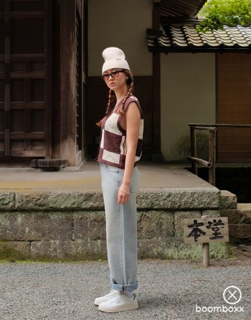 Woodbird wblau crochet vest brown off white 2515 807 fotoshoot 4