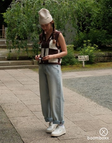 Woodbird wblau crochet vest brown off white 2515 807 fotoshoot 5