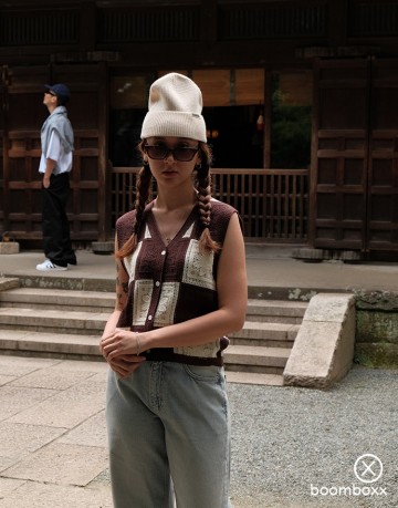 Woodbird wblau crochet vest brown off white 2515 807 fotoshoot 6