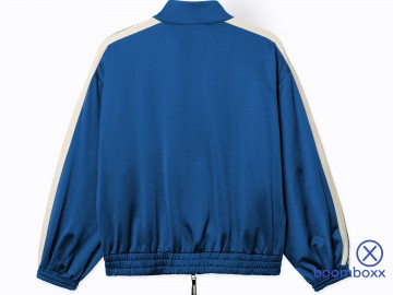 Woodbird wbpoke track jacket cobalt blue 2615 901 achterkant