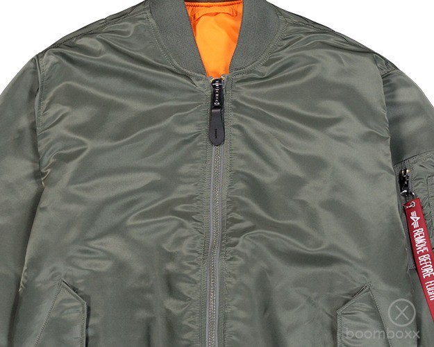 ALPHA INDUSTRIES MA-1 Heritage Bomber Jacket Vintage Green - ALPHA