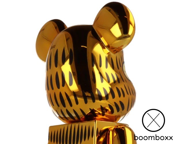 Be@rbrick Garfield Gold Chrome 400% + 100% - BEARBRICK