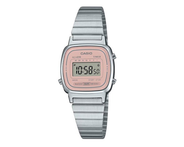 CASIO VINTAGE Horloge LA670WEA Silver Pink - CASIO - BOOMBOXX