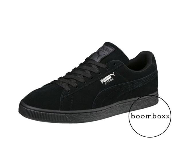 puma suede classic black dark shadow